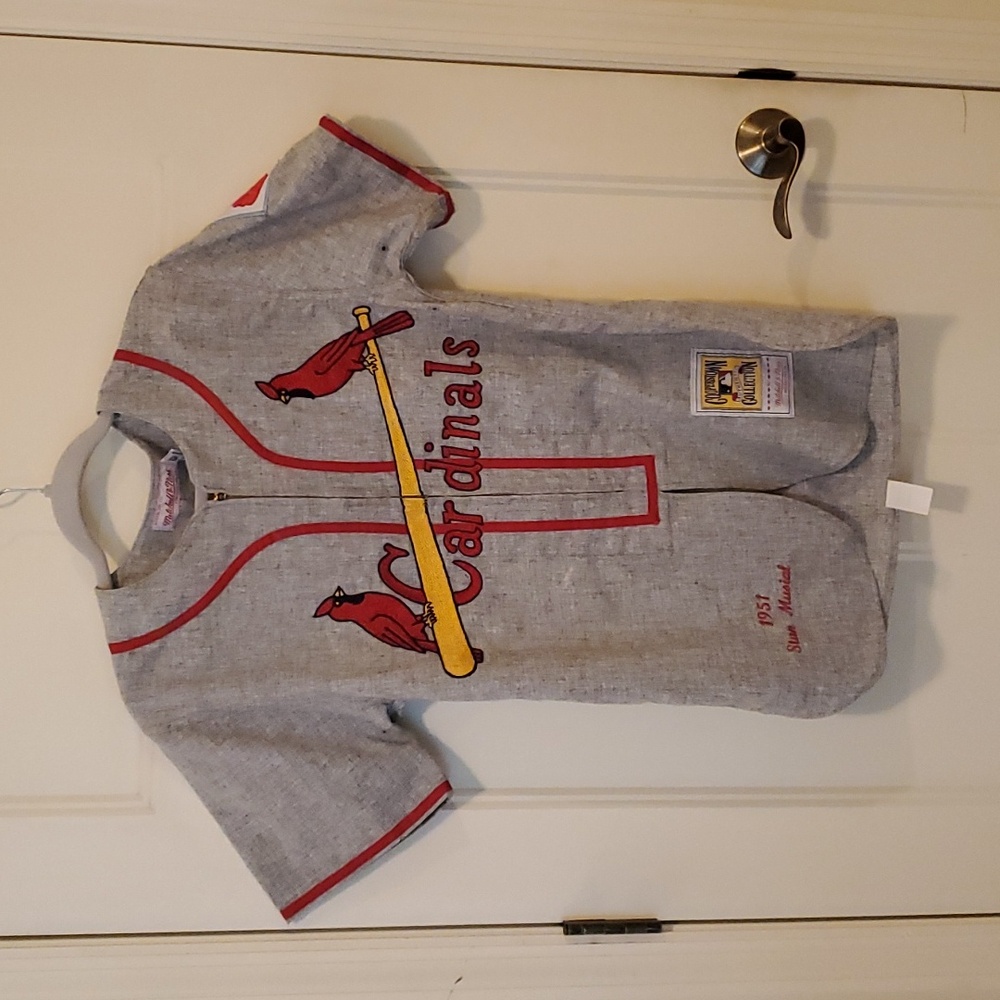 NEW NWT  Mitchell and Ness Cardinals Stan Musial sz Small S